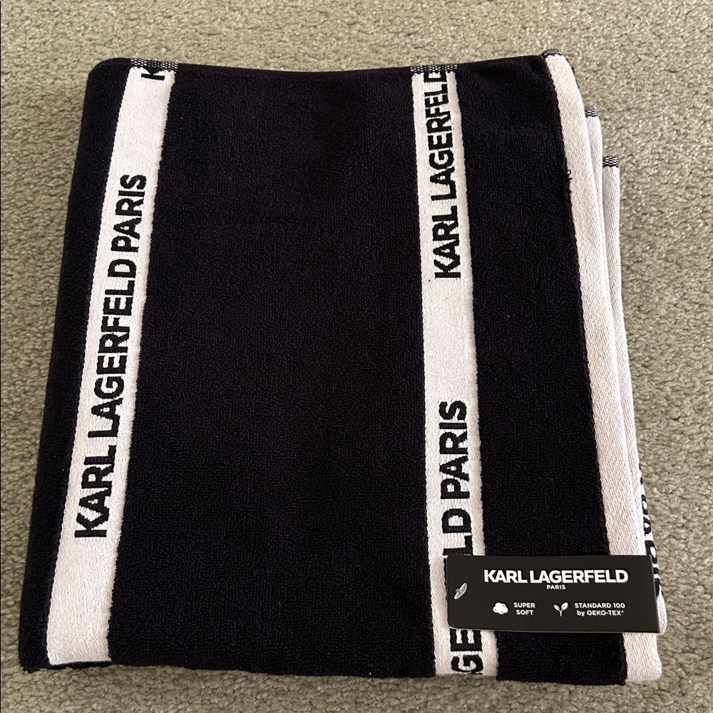 NWT Karl Lagerfeld bath Towel